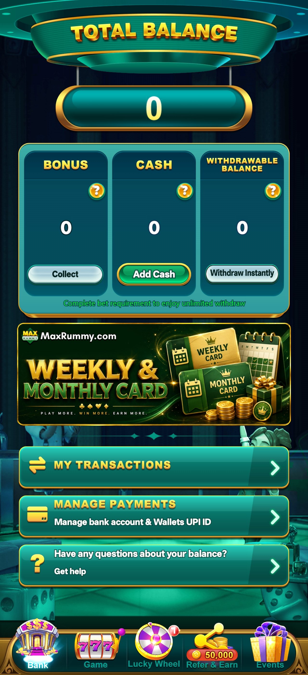 Yono Game app interface preview